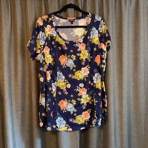 Never worn Torrid Floral Tee